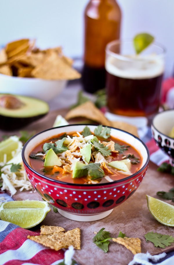 Classic Mexican Tortilla Soup. An EASY authentic soup recipe! This soup is loved by everyone.
