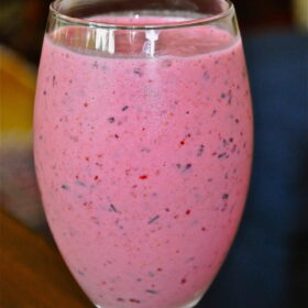 Summertime Berry Peach Smoothie