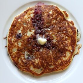 Blueberry Quinoa Pancakes