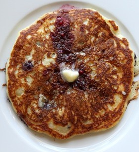 Blueberry Quinoa Pancakes