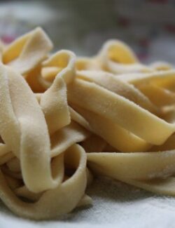 homemade chickpea pasta