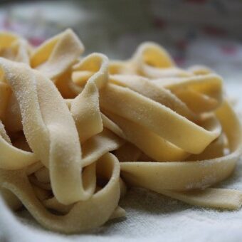 homemade chickpea pasta