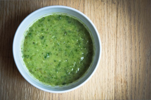 Lima Bean, Zucchini & Spinach Soup