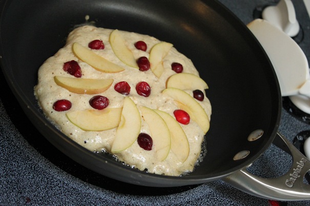 Cinnamon Apple Cranberry Pancakes