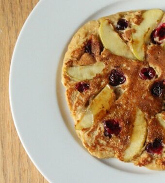 Cinnamon Apple Cranberry Pancakes