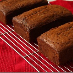 Banana Bread Loaves on Wire rack