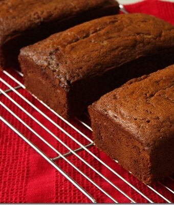 Banana Bread Loaves on Wire rack