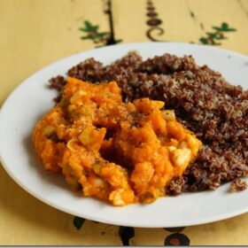 Butternut Squash Locro with Red Quinoa