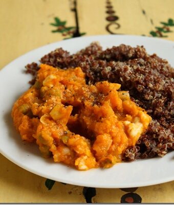 Butternut Squash Locro with Red Quinoa