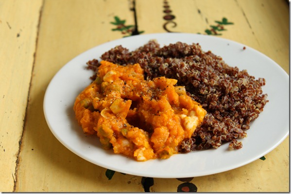 Butternut Squash Locro with Red Quinoa