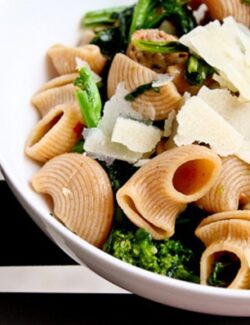 Pasta with Rapini and Hot Italian Sausage