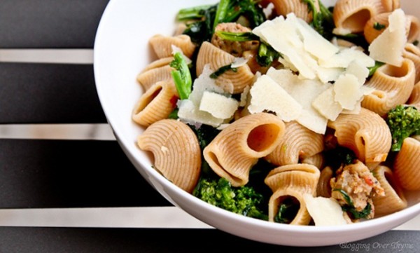 Pasta with Rapini and Hot Italian Sausage