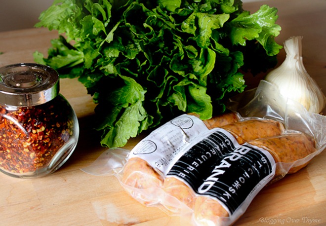 Pasta with Rapini and Hot Italian Sausage Ingredients