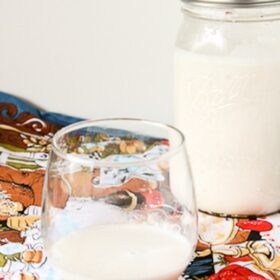 Homemade Maple Vanilla Almond Milk