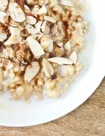 Vanilla Rice Cooker Almond Steel Cut Oats