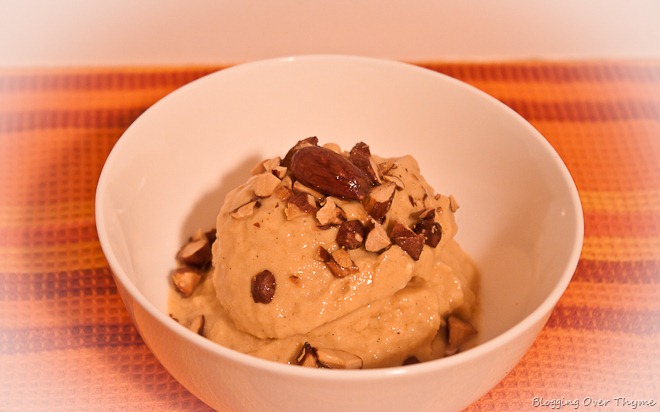 Pumpkin Coconut Soft Serve with Maple Almond Crunch