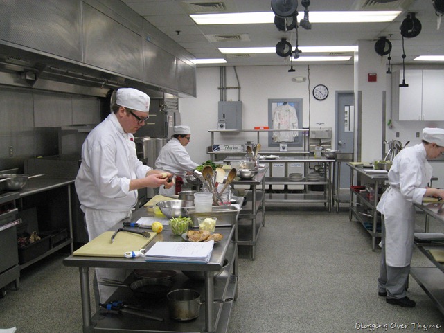 culinary school kitchen