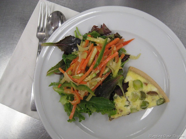 Salad with Quiche 