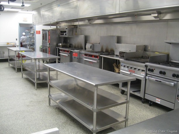 culinary school kitchen