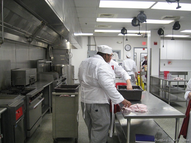 culinary school kitchen