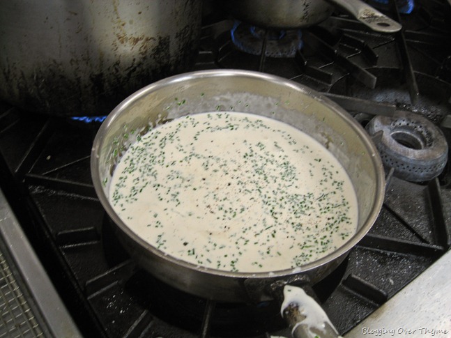 chive cream sauce