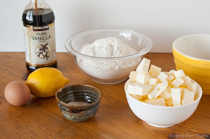 Lemon Tart Pastry Dough Ingredients