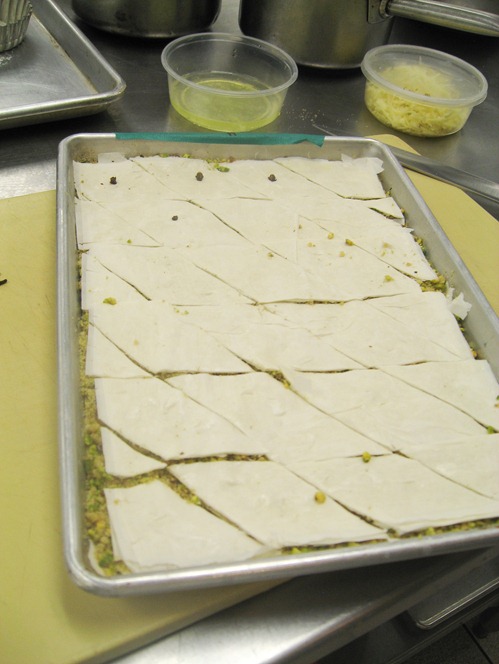 homemade baklava