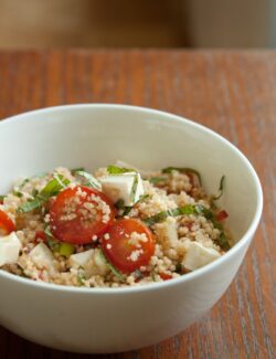 Summer Couscous Salad in Bowl