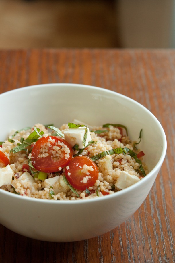 Summer Couscous Salad in Bowl