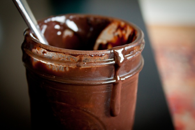 Chocolate Peppermint Syrup in Jar