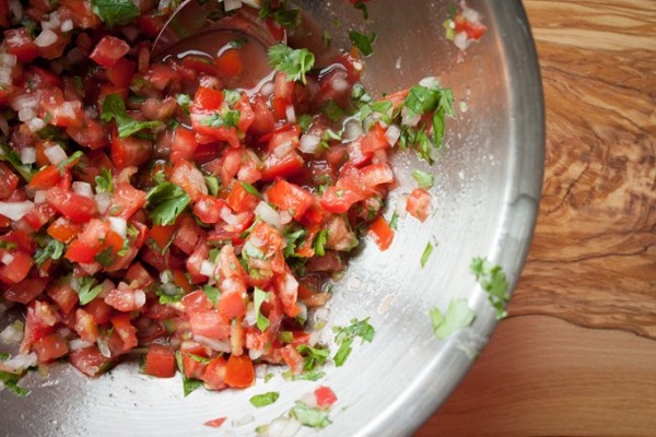 Homemade Pico De Gallo in Bowl