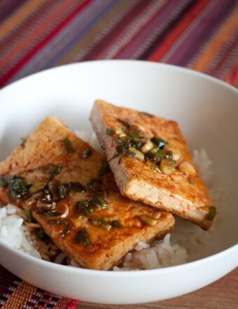 traditional korean braised tofu