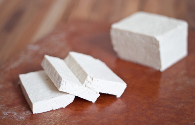 sliced tofu