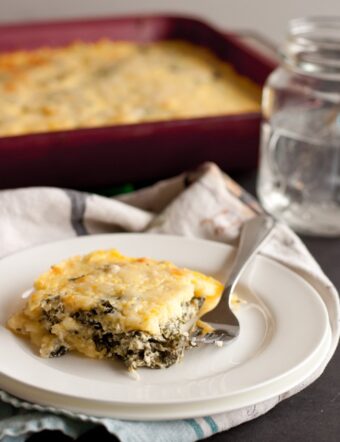 Polenta Al Forno with Collard Greens