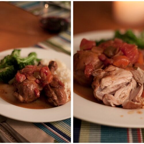 Red Wine and Tomato Braised Chicken A Beautiful Plate