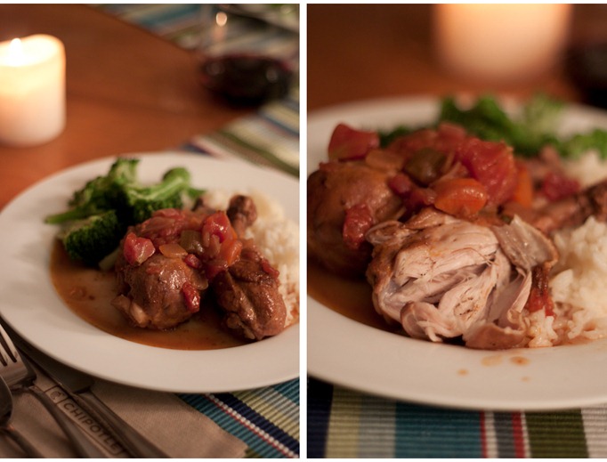 Red discount wine chicken