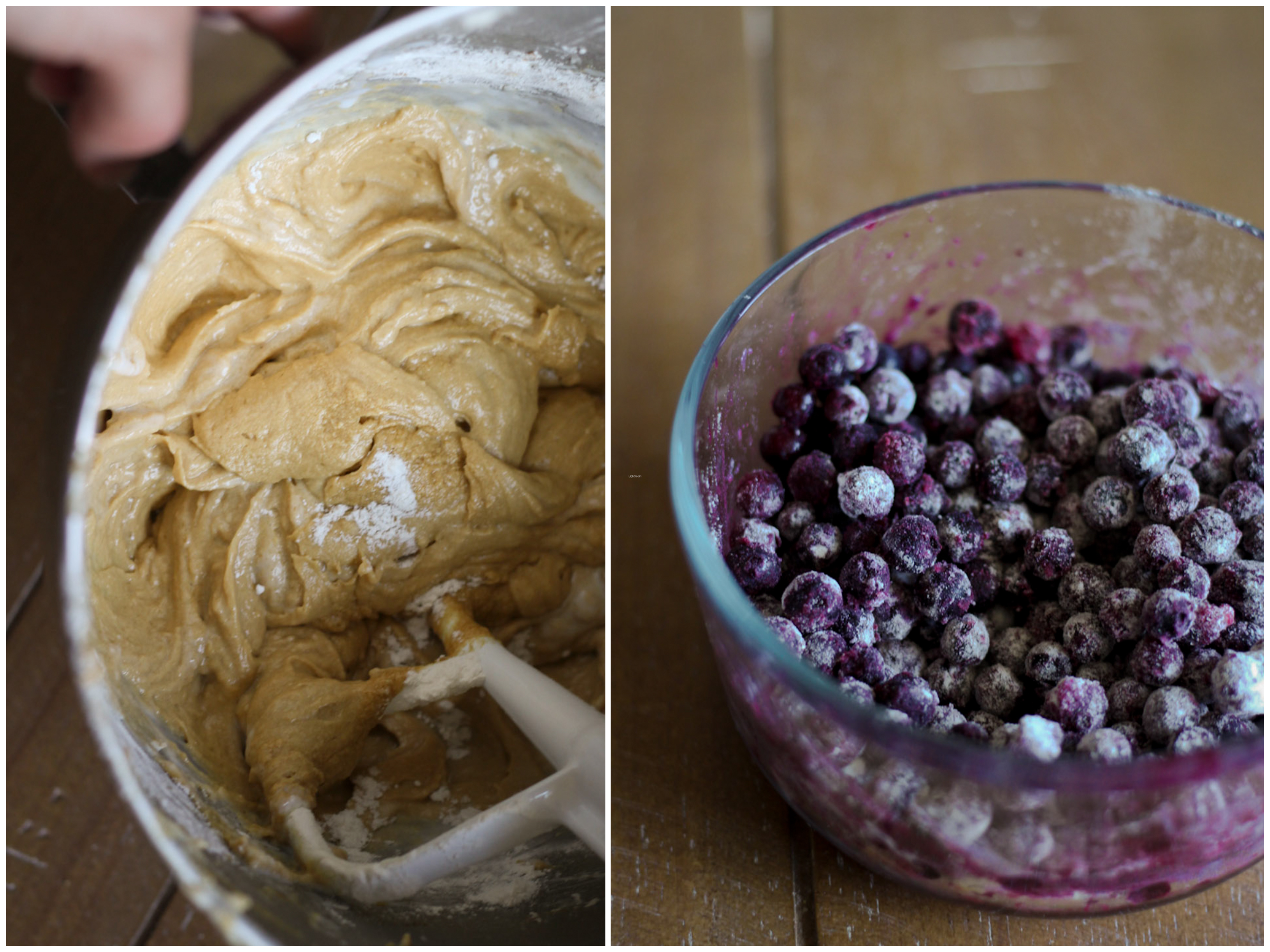 Blueberry Loaf Cake Batter