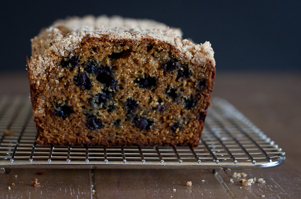 Blueberry Loaf Cake with Almond Streusel