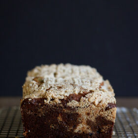 Blueberry Loaf Cake with Almond Streusel