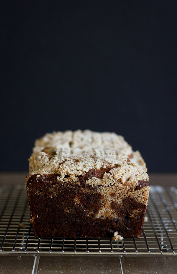 Blueberry Loaf Cake with Almond Streusel