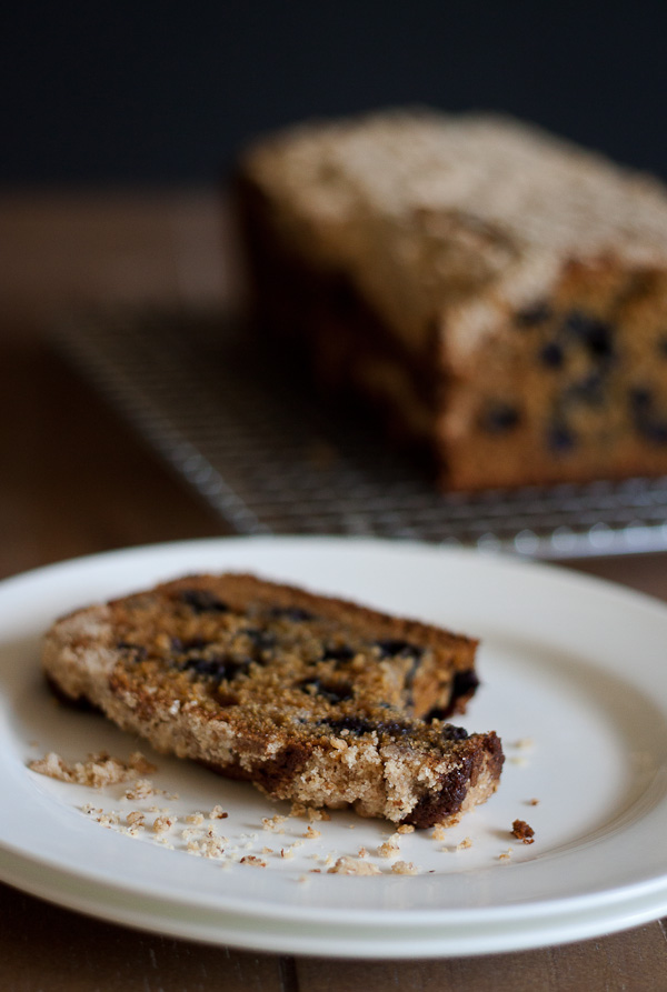 Blueberry Loaf Cake with Almond Streusel
