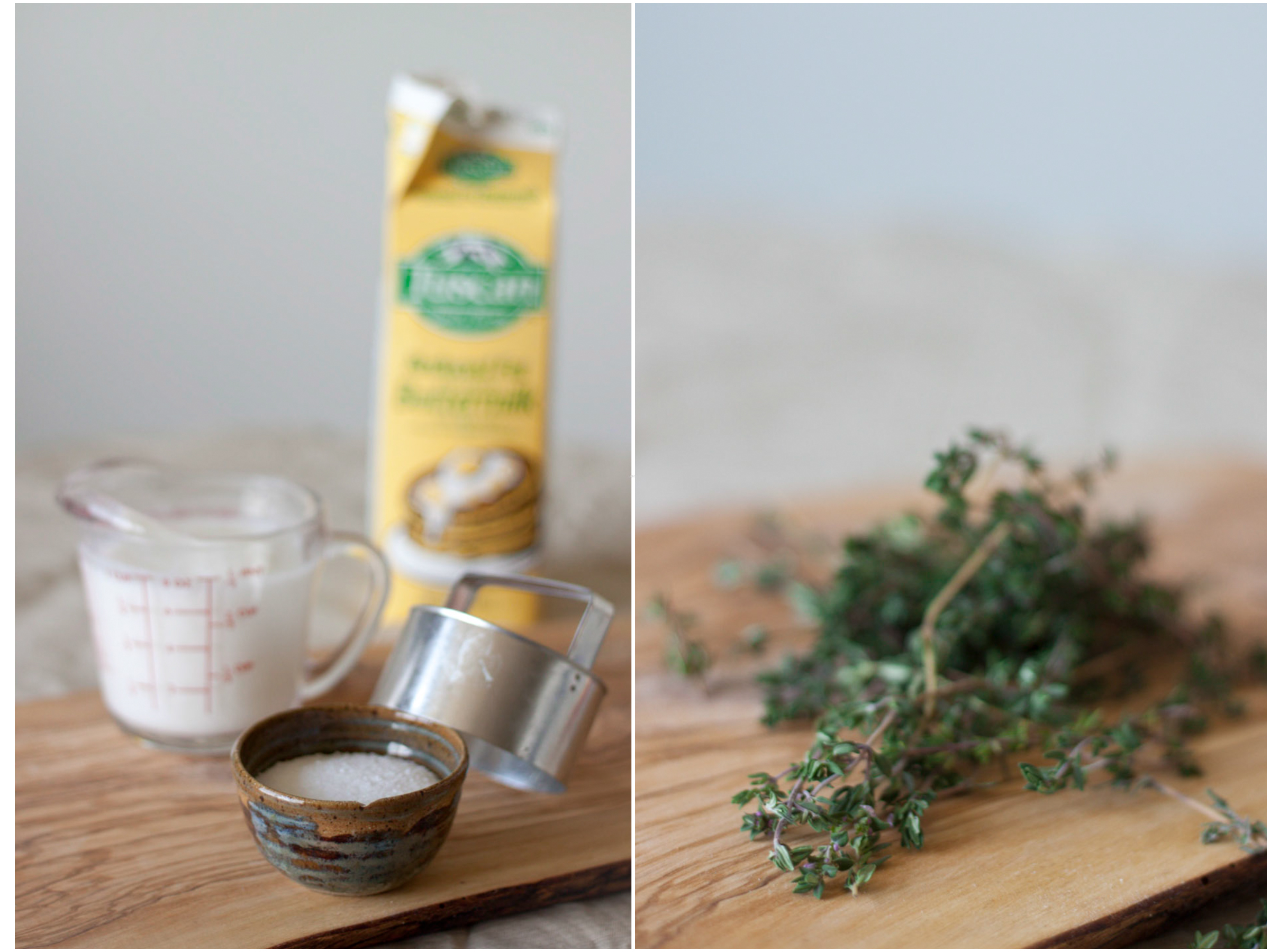 Parmesan Thyme Buttermilk Biscuit Ingredients