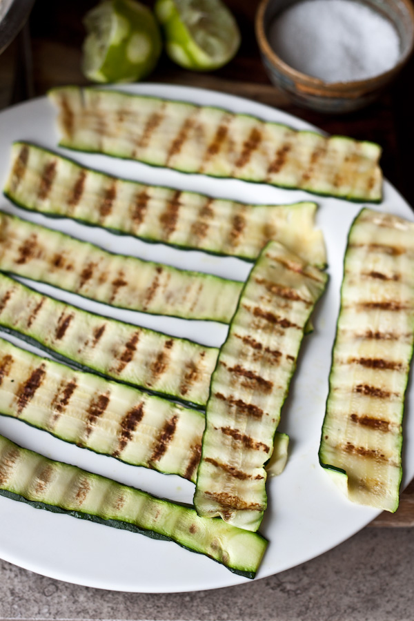 Grilled Thin Zucchini Slices