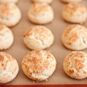 Triple Cheese Gougeres