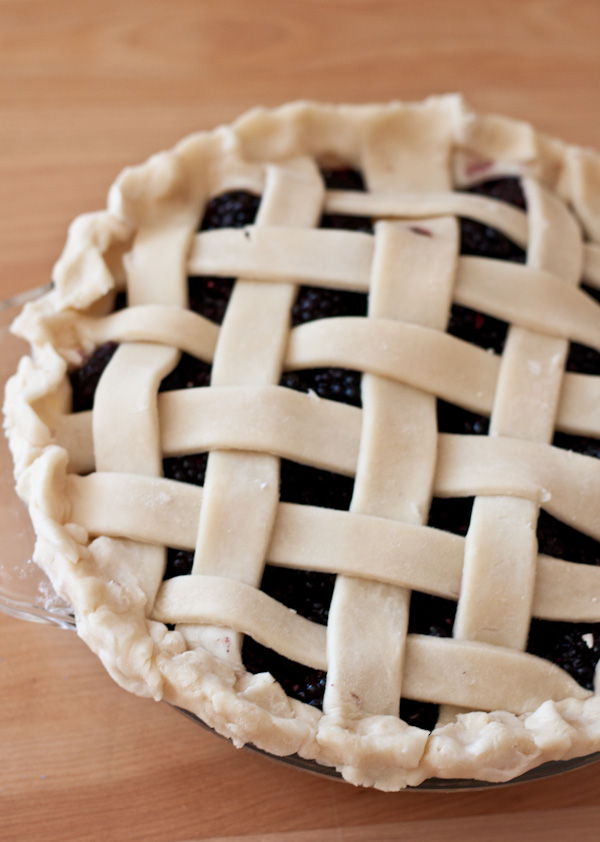 Blackberry Ginger Lattice Pie