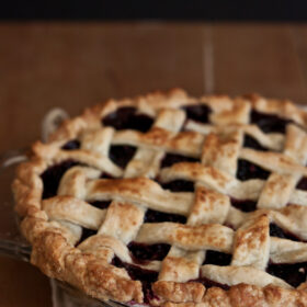 Blackberry Ginger Lattice Pie