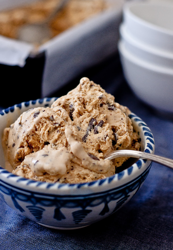 Burnt Sugar Ice Cream with Chocolate Bits