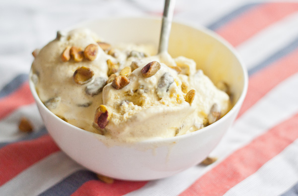 Saffron Cardamom Ice Cream 