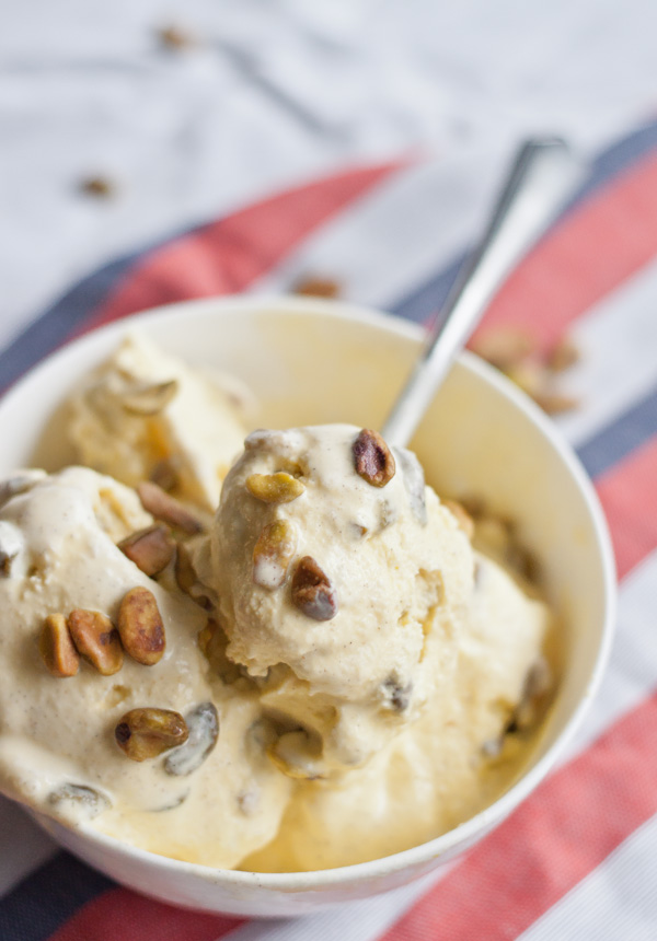 Saffron Cardamom Ice Cream 