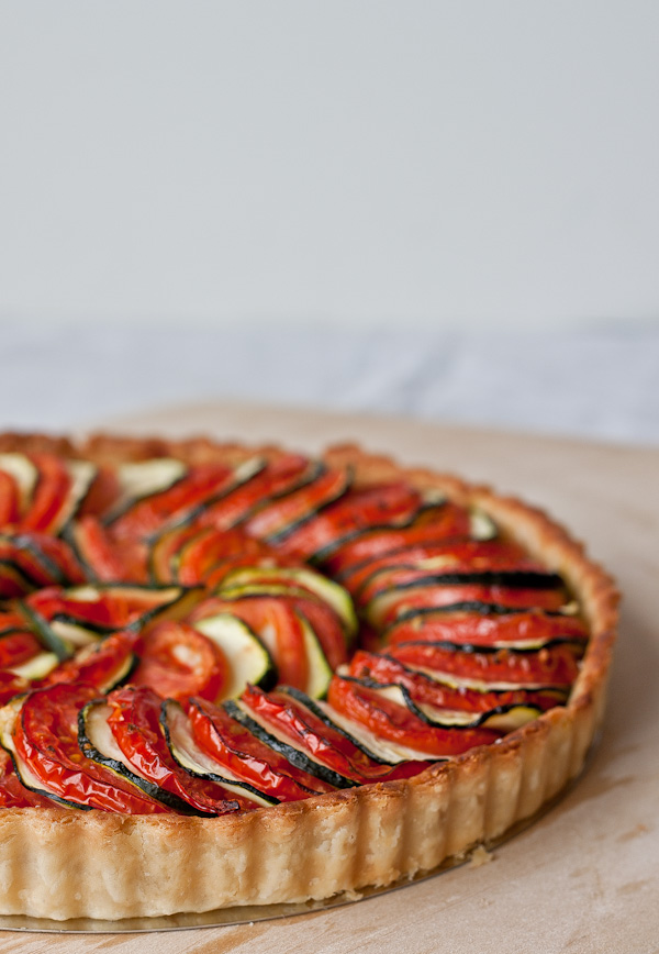 Tomato Zucchini Tart - A Beautiful Plate